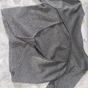 Grey Sleeve Shirt w/ open back